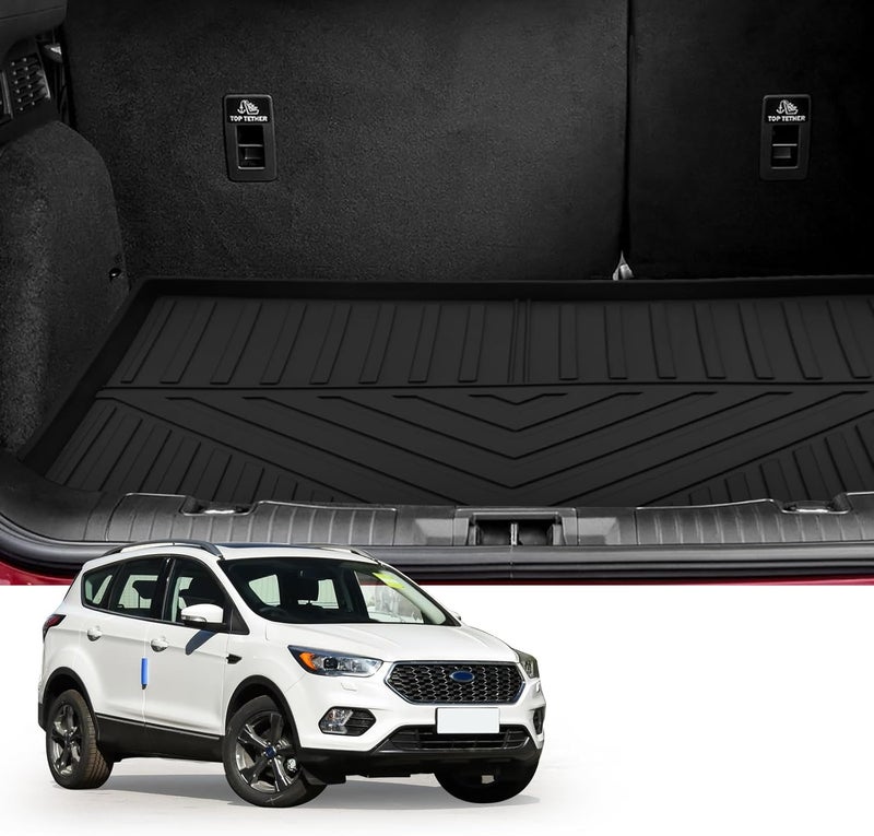 Yonugli Custom for 2013-2019 Ford Escape/ 2015-2019 Lincoln MKC Cargo Mats Trunk Liner All Weather TPE Protection Mat Accessories (for 2013-2019 Ford Escape/2015-2019 Lincoln MKC) - Image 2
